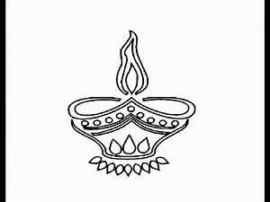 How to draw Diya Deeya pencil drawing step by step