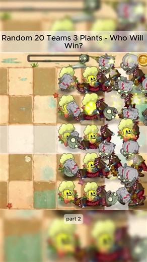 Part 2: Random 20 Teams Battle in Plants vs. Zombies 2