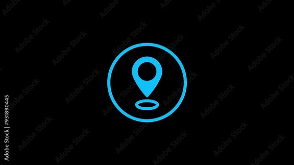 location pin mark, Address icon. Navigation, pointer, location, map, GPS, direction, place, for concept. map pin pointer on GPS Map tracker.