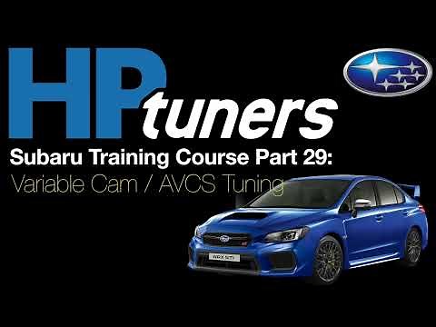 HP Tuners Subaru Training Course Part 29: AVCS Tuning | Evans Performance Academy