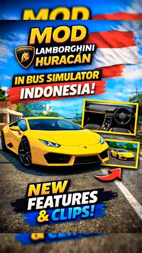 Lamborghini Huracan in BUSSID 😱🔥 | Install Mod Easily 🚗💨