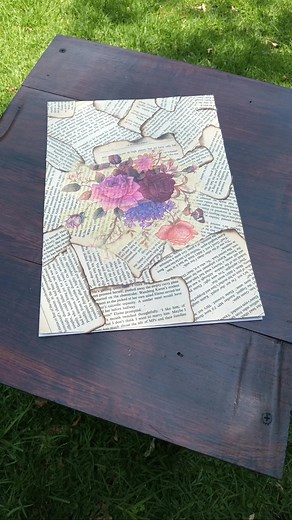 Easy DIY Book Cover | Old Pages Serviettes = Stunning Sketchbook Give your old sketchbook a brand-new life! 🌿 In this quick and creative DIY, I’ll show you how to transform a plain cover using pages from an old book and pretty serviette cutouts. It’s easy, eco-friendly, and totally unique! 💚 Perfect for anyone who loves recycling, upcycling, and adding a personal touch to their crafts. #recycle #DIY | Christine Swanepoel