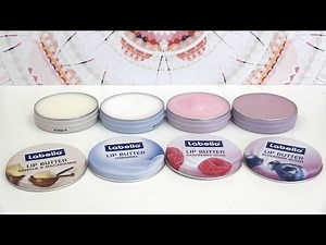 4er Set Labello Lip Butter - Blueberry Blush, Vanilla & Macadamia, Original, Rasberry Rosé