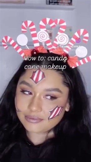 HOW TO: CANDY CANE MAKEUP!!