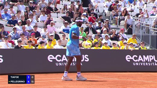 Wow! What a point by Frances Tiafoe in Rome