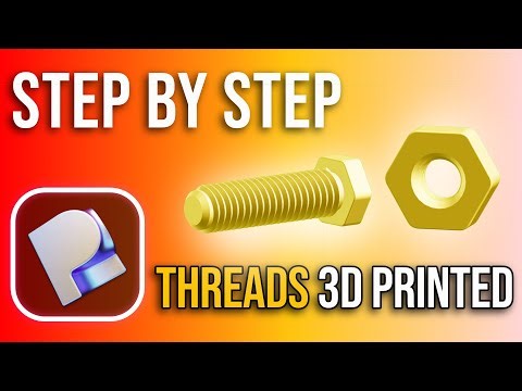 How to Model and 3D Print Threads using Plasticity