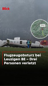 96K views · 383 reactions | ️ Im Kanton Bern ist am Donnerstagmittag ein fünfplätziges Flugzeug verunglückt. Bei dem Absturz des Privatflugzeuges in Leuzigen BE sind drei Personen verletzt worden. • #flugzeug #unfall #bern #leuzigen | Blick | Facebook
