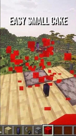 Easy Small Cake in Minecraft! #minecraft #minecraftshorts #minecrafthowto #minecrafttutorial
