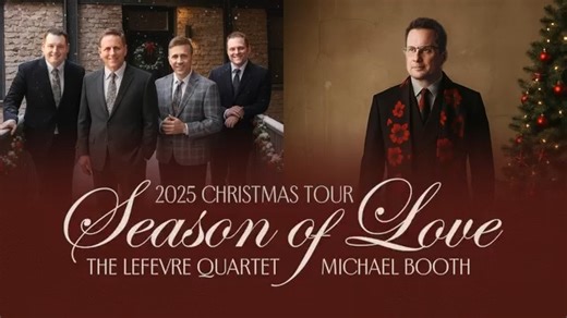 13K views · 199 reactions | We're thrilled to be teaming up with Michael Booth this holiday season to bring you the Season of Love Christmas Tour! We will be announcing all of the cities very soon. We have a very limited number of openings still available if you would like to bring this event to your area. Contact our booking office at (706) 333-7171 for more information! | The LeFevre Quartet | Facebook