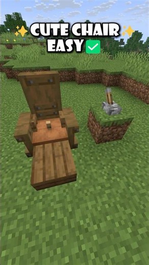 The easiest Cute Chair tutorial in Minecraft... 💀
