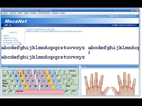 MecaNet - Aprende a mecanografiar rápido, con soltura y seguridad
