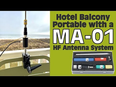 Using a Tiny MA-01 Antenna on a Hotel Balcony