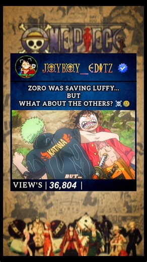 「 Zoro forgot everyone except Luffy ☠️🔥 」#luffy #zoro #shorts