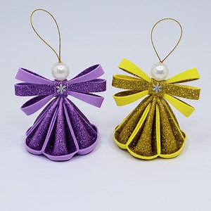 728K views · 14K reactions | Amazing Christmas Decorations 3D Angel Ornametns for Christmas Tree. The DIY Christmas Aangel making instruction is very easy and simple steps with Eva Glitter Foam Sheet/Paper. DIY Christmas Crafts. | Colors Paper | Facebook