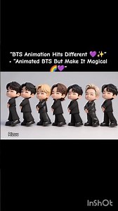 “BTS Animation Hits Different 💜✨”• “Animated BTS But Make It Magical 🌈💜” #animatic #bts #btsbt21