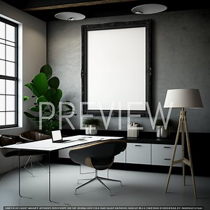 10 Modern Office Frame Mock Ups, Interior Design, Digital Art, Home Frame Mockups, Scenes, Wall Art, Wall Art Frame Mockup - Etsy
