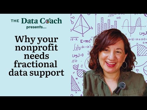 Why nonprofits need fractional data support | The Data Coach | #Nonprofit consultant