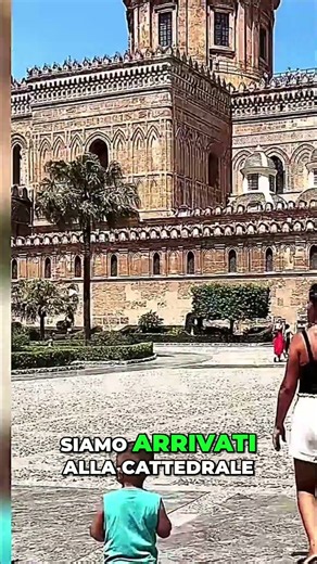 Palermo: a summer stroll at the cathedral, the heat challenge! #shorts