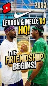 LeBron and Melo link up at the Nike Headquarters
