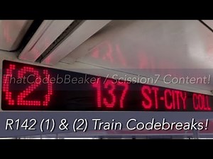 R142 (1) & (2) Train Codebreaks! [‪@Scission7‬]