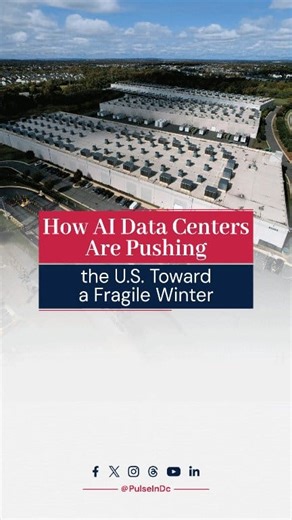 AI data centers are now using so much electricity that regulators warn this winter could test America’s grid like never before. A deep cold snap might be all it takes to push multiple states toward blackout conditions. https://www.pulse.us.com | Pulse Media | Facebook