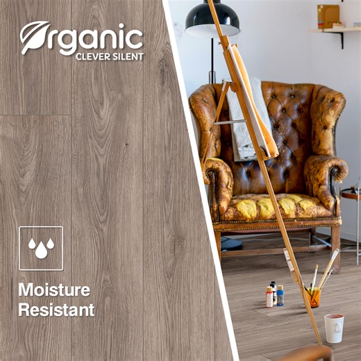 Krono Original Official | 💦 𝐎𝐫𝐠𝐚𝐧𝐢𝐜 𝐂𝐥𝐞𝐯𝐞𝐫 𝐒𝐢𝐥𝐞𝐧𝐭 laminate flooring offers up to 100 hours of superior moisture resistance thanks to the innovative O.R.C.A.... | Instagram
