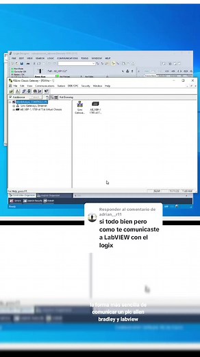 Respuesta a @adrian__r11 como comunicar un plc allen bradley con labview #labview #rslogix5000 #studio5000 #planos #sensores #automatizacion #mecatronica #ingenieria #practicas #empleo #industria #programacion #diagram #ingenieriaelectrica #ingenieriaelectrica #ingenieriaelectronica #universidad #plc #industria #maquila #ingenieriamecatronica #allenbradley #slc500 #compactlogix