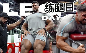 中文字幕: 安德烈练腿了^O^ Andrei deiu和IFBB Pro Jamie Do Rego深蹲练腿
