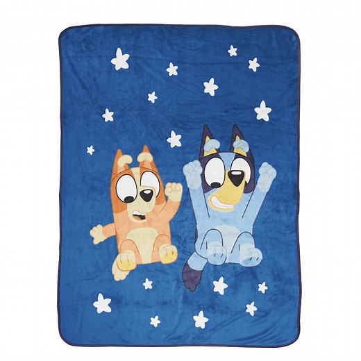 Bluey In The Dream Kids Throw Blanket, 46 x 60, Microfiber, Blue, BBC Studios Ages 1