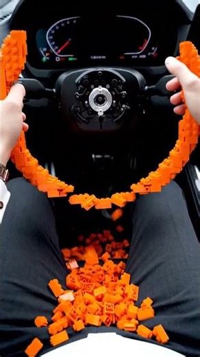 I Replaced My Car Steering Wheel with LEGO Bricks! 🚫⚠️