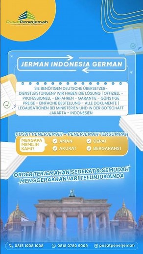Sworn Legal Registered German Translator in Indonesia