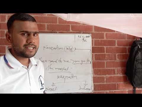 English Grammar, Narration Basic Class