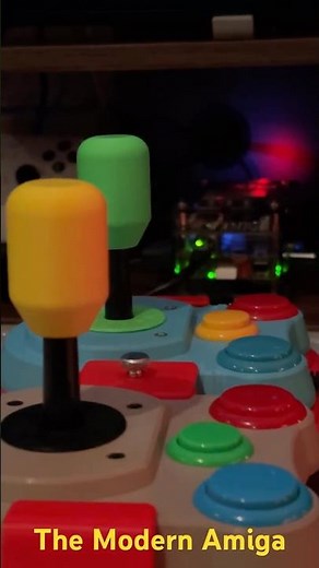 The Modern Amiga - MiSTer FPGA + AmigaVision + h0ffman + Twin Retro Frog LS-2 Joysticks