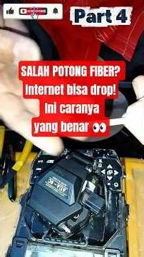 Rahasia WiFi Rumah! Cara Memotong Fiber Optik dengan Clipper | FTTH Part 4 #Shorts #TechShorts #fyp