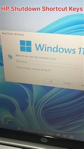 HP Laptop Shutdown Shortcut Keys ✅ #shortcutkeys #hplaptop