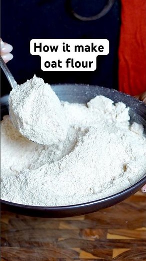How to make oat flour!