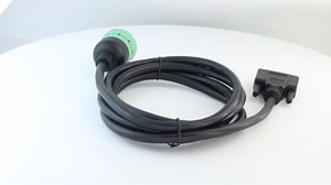Type2 Green 9Pin J1939 to DB15 ELD Cable for Fleet Management ELD Device for Truck 6.6ft/2M