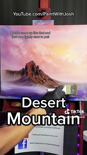 How To Paint a Desert Mountain: Landscape Painting Tutorial