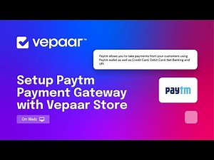 Setup Paytm Payment Gateway with Vepaar Store [Web]