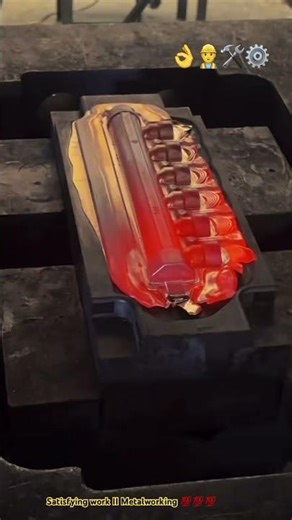 Hot-forging process : Hot metal tool stamping machine