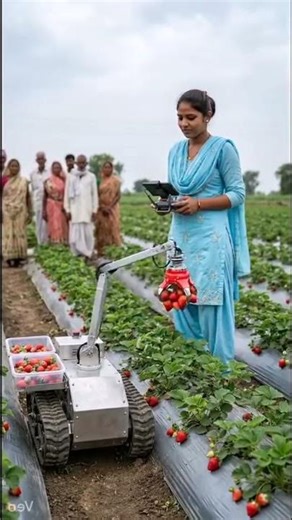World's First Strawberry Harvesting Robot! 🍓🤖 | Smart Agri-Tech Revolution