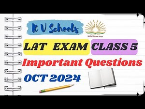 LAT Exam Class 5 | Kendriya Vidyalaya LAT Exam class 5 #helloadhyapak