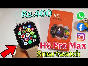 H8 Pro Max Smartwatch Unboxing & Review | Cheapest Smart Watch | h8 pro max Watch | smart watch