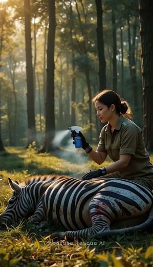 Woman Finds Injured Zebra in Forest– What Happens Next Is Beautiful 🦓 #animals#wildliferescue#rescue