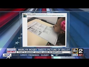 Baltimore State's Attorney Marilyn Mosby tweets illegal ballot picture