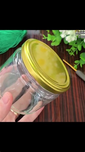 Genius Crochet Jar Organizer Idea to Make Money