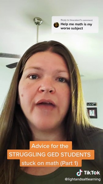 Reply to @tieacakes1 Advice for struggling students stuck on #gedmath