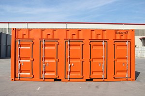 [Hot Item] 5 Container Doors Storage Open Side Container with One End Door