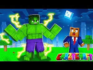 Creating The ELECTRIC HULK In Minecraft Crazy Craft