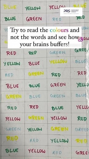 Colour, Colour which colour? #strooptest